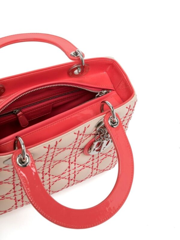 Christian Dior Cannage logo lettering tote