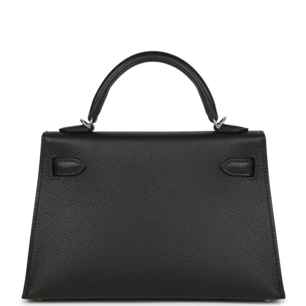 e178ad4f5f764e91b673e87639b67357 Hermès Kelly Sellier 20 Black Epsom Palladium Hardware