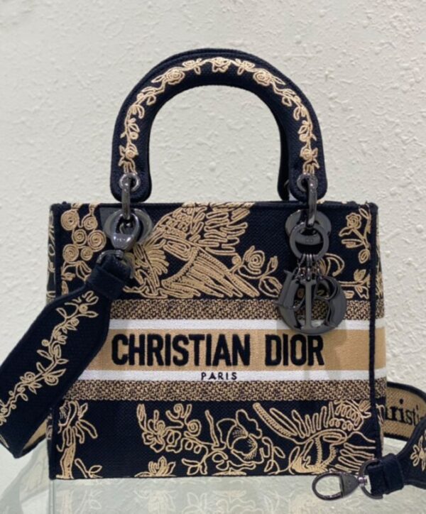 e18a46da88868a111036b00b84fb55ba Dior Medium Lady D-Lite Bag Black