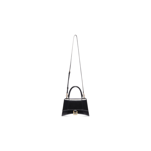 HOURGLASS BOX Small Damen Handtasche in Schwarz
