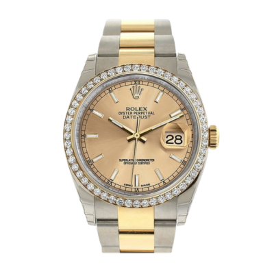 Rolex Datejust 116243CSO 36MM Champagne Dial Silver-tone Case