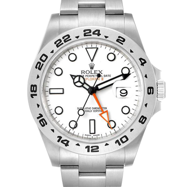 ساعة Rolex Explorer m216570-0001 42MM أبيض مينا فضي اللون علبة