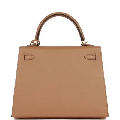 Hermès Kelly Sellier 25 Chai Epsom Gold Hardware