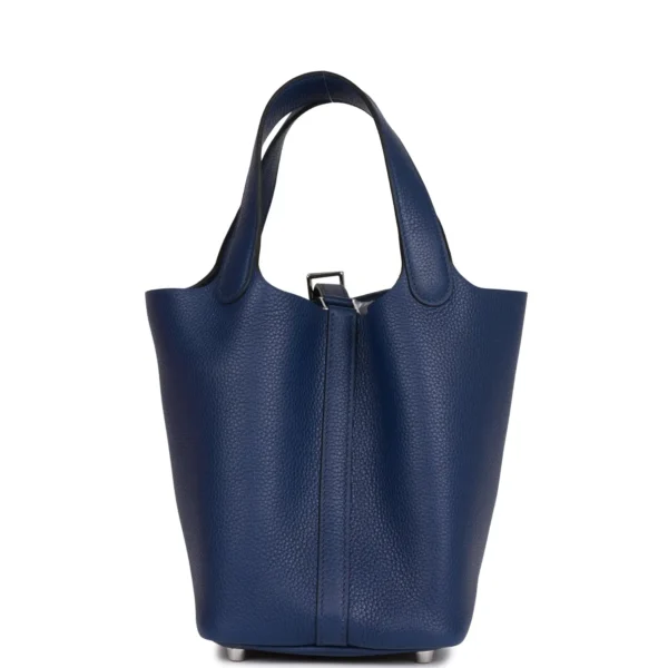 Hermès Picotin Lock 18 Bleu Saphir Maurice Palladium Hardware