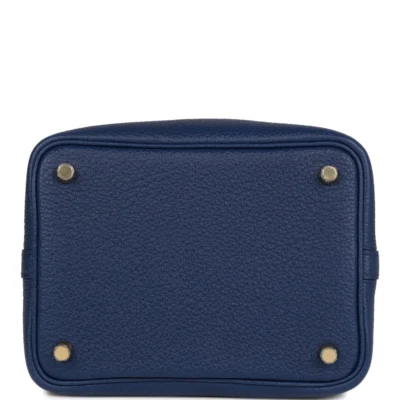 e3746a6073eb978d40a5a0815cec9215 Hermès Picotin Lock 18 Bleu Saphir Maurice Gold Hardware