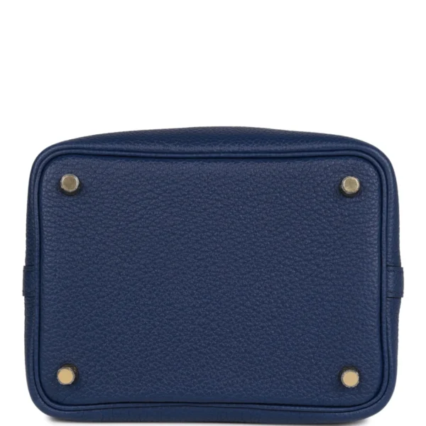e3746a6073eb978d40a5a0815cec9215 Hermès Picotin Lock 18 Bleu Saphir Maurice Gold Hardware