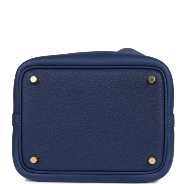 e3db88c6d9aab177a2773884aeb076ff Hermès Picotin Lock 18 Bleu Saphir Clemence Gold Hardware