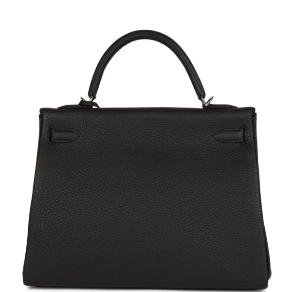 Hermès Kelly Retourne 32cm Black Togo Palladium Hardware