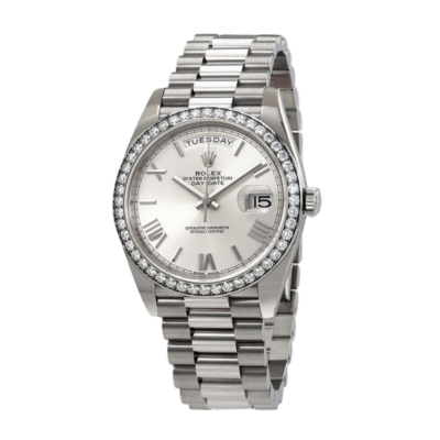 Rolex Day-Date 228349SRP 40MM Silver Dial Silver-tone Case