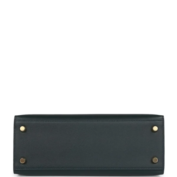 Hermès Kelly Sellier 25 Vert Rousseau Madame and Shiny Niloticus Crocodile Touch Gold Hardware