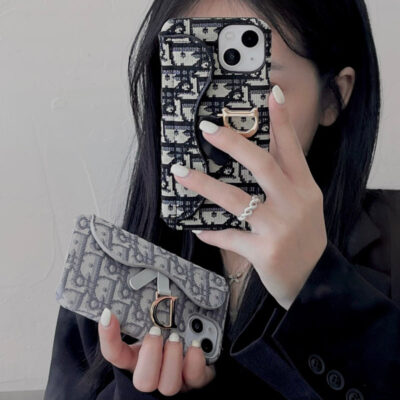 e599000288c8b3eaa6cc80dbd491ca8b Classic Luxury CD Gray iPhone Case With Card Holder
