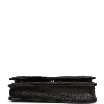 Chanel Wallet on Chain WOC Black Caviar Gold Hardware