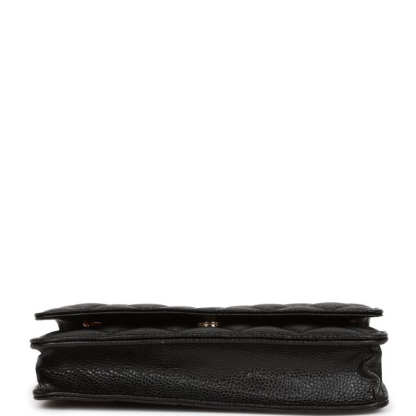 Chanel Wallet on Chain WOC Black Caviar Gold Hardware