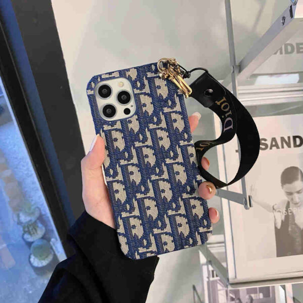 Chic CD Lady iPhone Case with Designer Keychain