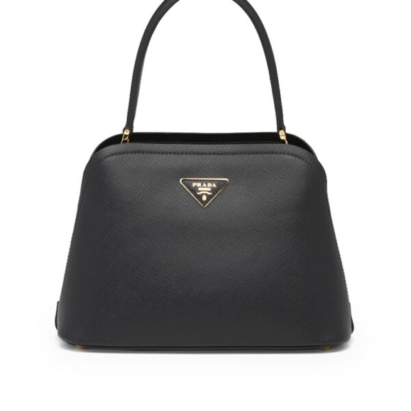 Prada Medium Saffiano Leather Prada Matinée Bag in Black