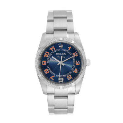 e6af87c593a008b1aa5591858ea387f1 Rolex Air-king 114210BLAO 36MM Blue Dial Silver-tone Case
