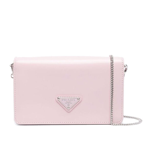 Prada Brushed Leather Shoulder Bag