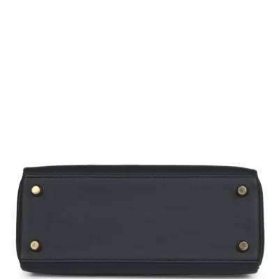 e71c8ca428e692f5a3ea41eeeb42cb04 Hermès Colormatic Kelly Retourne 25 Caban, Black and Chai Swift Gold Hardware