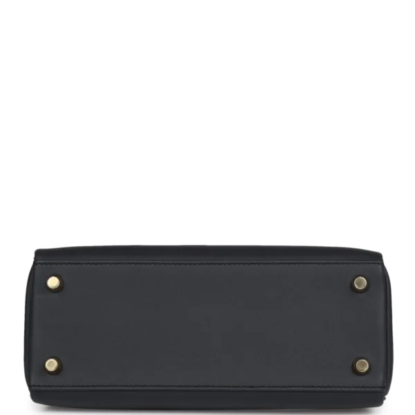 e71c8ca428e692f5a3ea41eeeb42cb04 Hermès Colormatic Kelly Retourne 25 Caban, Black and Chai Swift Gold Hardware