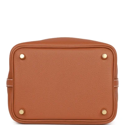 Hermès Eclat Picotin Lock 18 Gold Clemence Gold Hardware