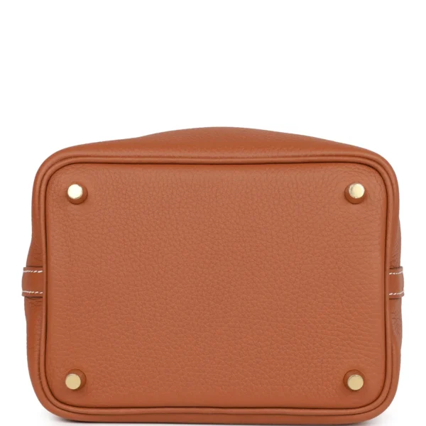 Hermès Eclat Picotin Lock 18 Gold Clemence Gold Hardware
