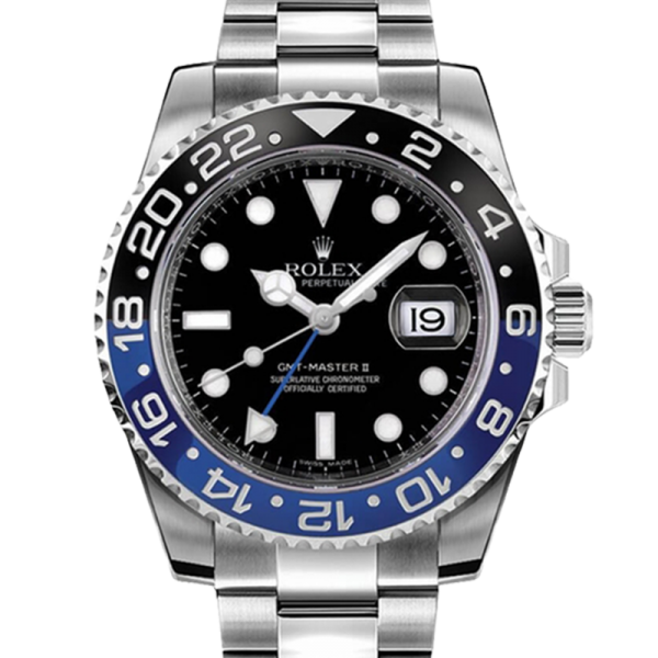 ساعة Rolex Gmt Master Ii 116710BLNR-78200 40MM أسود مينا فضي اللون علبة