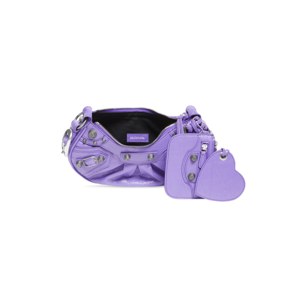WOMEN'S LE CAGOLE XS SHOULDER BAG IN PURPLE