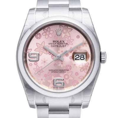 Rolex Datejust 116200PFAO 36MM Pink Floral Dial Silver-tone Case