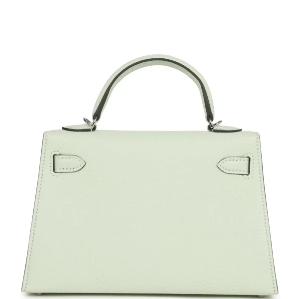 Hermès Kelly Sellier 20 Vert Fizz Chevre Palladium Hardware