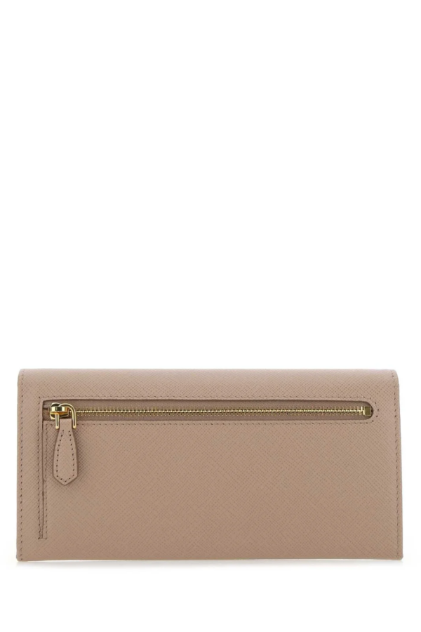 Prada Prada Logo Plaque Fold Continental Wallet