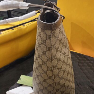 Balenciaga Hacker Graffiti Large Tote Bag Dark Coffee
