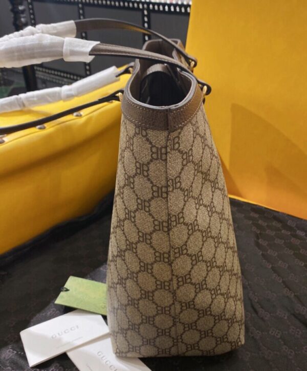 Balenciaga Hacker Graffiti Large Tote Bag Dark Coffee