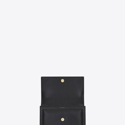 YSL Sunset Medium Chain Bag In Coated Bark Leather