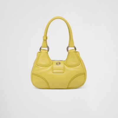 Prada Moon padded nappa-leather bag -Citron Green