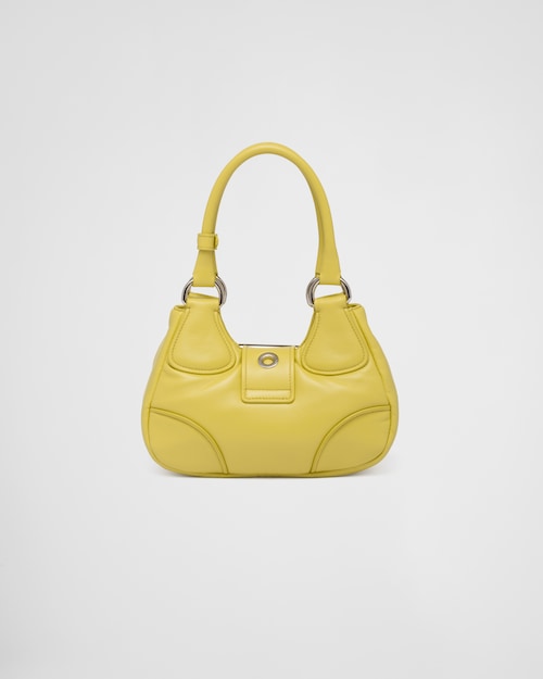 Prada Moon padded nappa-leather bag -Citron Green