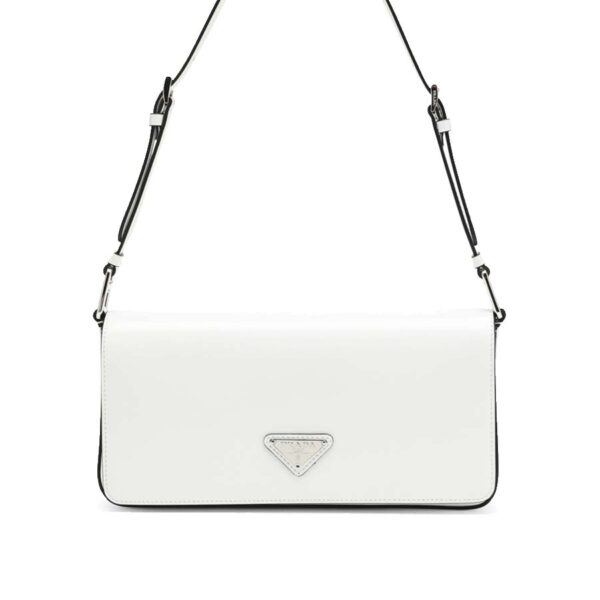 e98d6f018d5270f6de90fa50fb56549a Prada Brushed Leather Femme Bag in White N