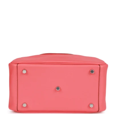 Hermès Lindy 26 Rose Texas Evercolor Palladium Hardware