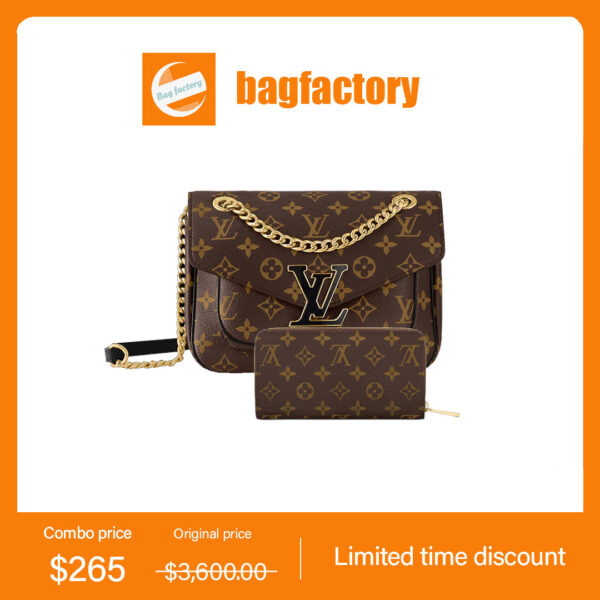 ead0f7b31e5bc9bb174ab6d62033db20 LOUIS VUITTON Passy Bag Zippy wallet Ref:M45592+M60017