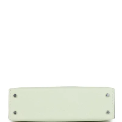 Hermès Kelly Sellier 20 Vert Fizz Chevre Palladium Hardware