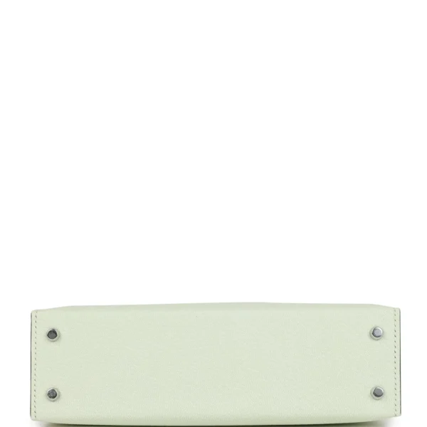 Hermès Kelly Sellier 20 Vert Fizz Chevre Palladium Hardware