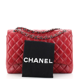 Chanel Classic Double Flap Bag Quilted Lambskin Maxi