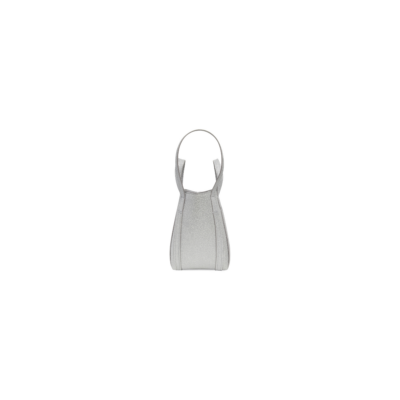 WOMEN'S EVERYDAY XS NORTH-SOUTH SHOULDER TOTE BAG IN SPARKLING FABRIC IN SILVER