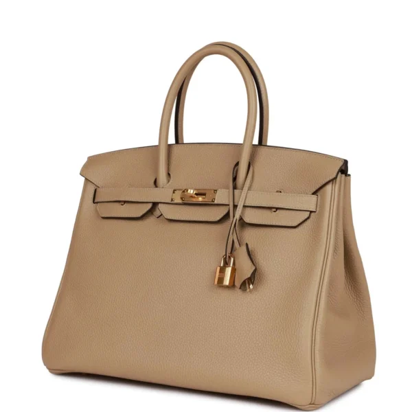 ed9f9bb11814c9c88895d5d59b008f0b Hermès Birkin 35 Trench Clemence Gold Hardware
