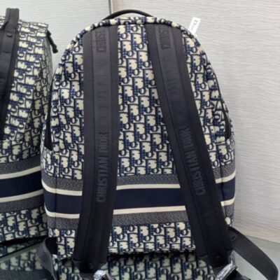 迪奥 travel 深蓝色 双肩包