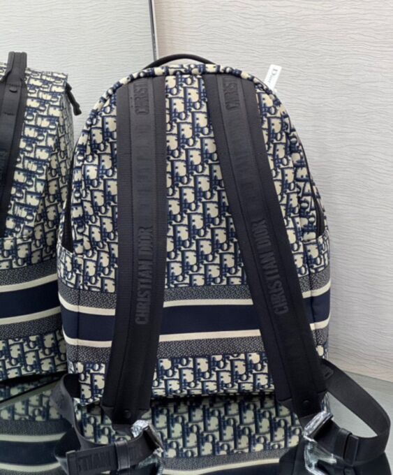 迪奥 travel 深蓝色 双肩包