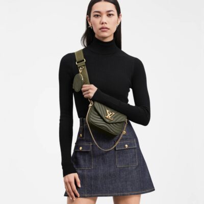 حقيبة لويس فويتون جديدة Wave Multi Pochette Accessoires M56471