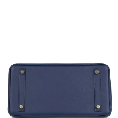 ee552bfefc2a91502c5f2c82a46af6b2 Hermès Birkin 30 Bleu Saphir Epsom Gold Hardware