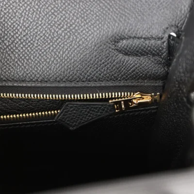 eecca13d420b1396f2457c8c1aa22a34 Hermès Kelly Sellier 25 Black Epsom Gold Hardware
