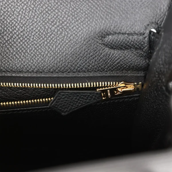 eecca13d420b1396f2457c8c1aa22a34 Hermès Kelly Sellier 25 Black Epsom Gold Hardware