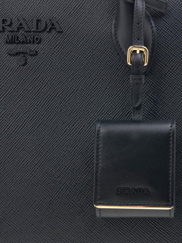 ef2fee8bf122984ea42140e5af2ec063 Prada 单色 十字纹皮革 中号包